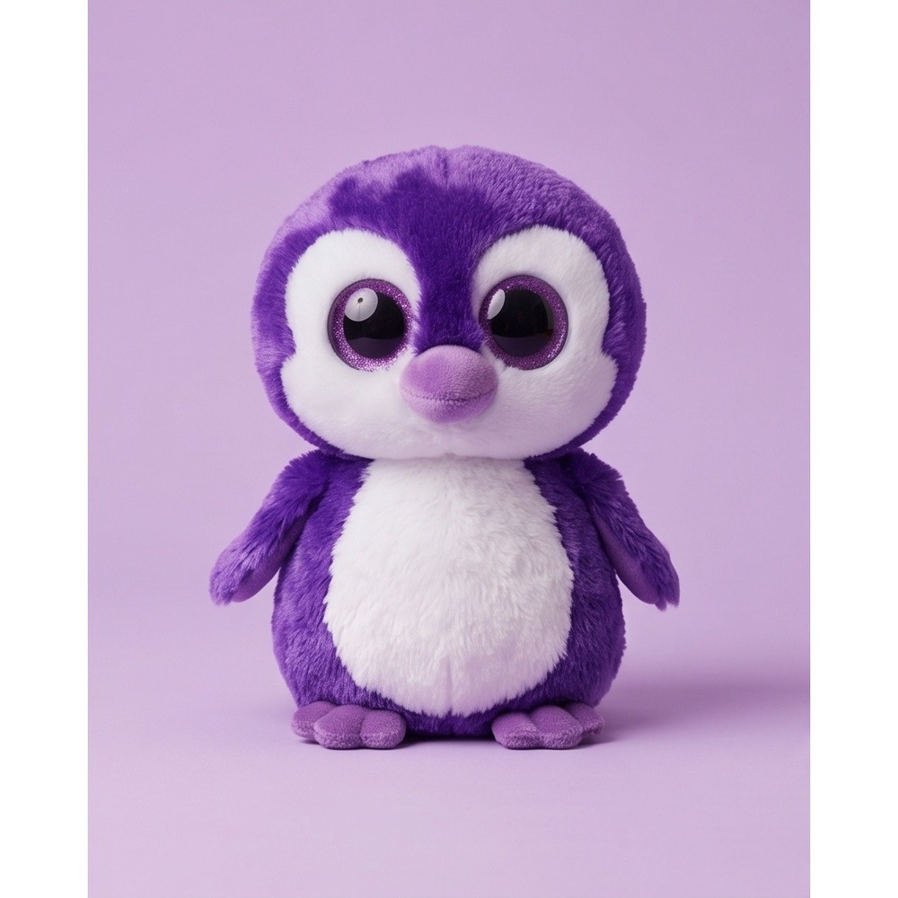 Wild Republic‎ Purple Penguin Plush Big Eyes Stuffed Animal Bird 7 Inch Toy